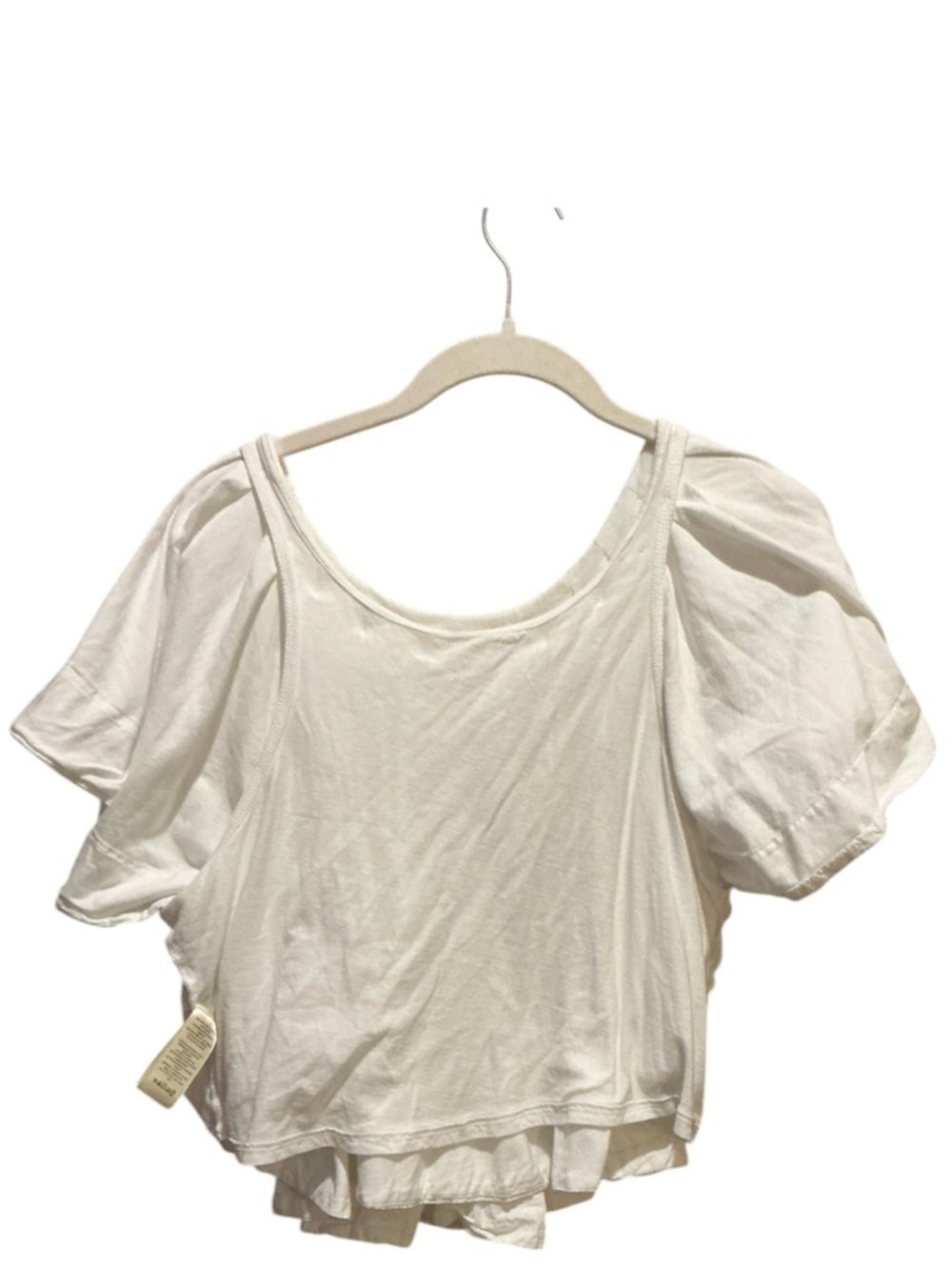 MAEVE Anthropologie WHITE Short Sleeve Swing Top - Picture 12 of 12